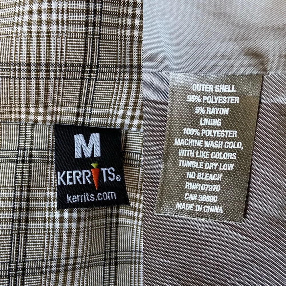 Kerrits Rain Shelter Barn Jacket Medium Tan Plaid - Picture 16 of 16